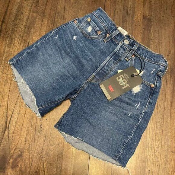 Levi's 501 Mid Thigh Shorts - Picture 4 of 11